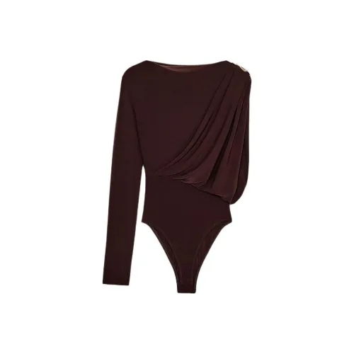 ZARA Collaboration Темно-коричневый женский боди