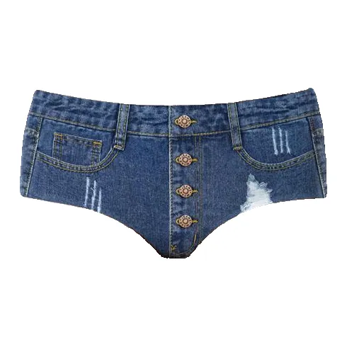 AIMENGYISI Классический Деним Женские Трусики-бикини