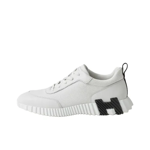 HERMES Bouncing Low Топ Повседневная обувь Мужская Белая