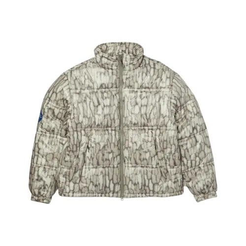 HUF совместный бренд Fw25 89 Warped CAMO Tyvek пуховик унисекс