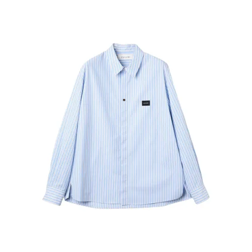 CULLNI Fw25 Stripe Передняя часть FLY Вышивка Патч Рубашка Унисекс