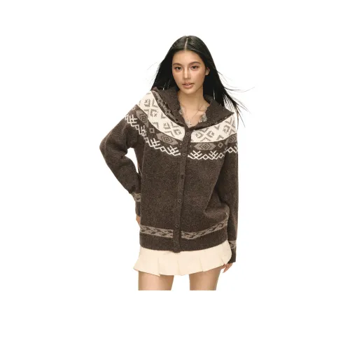 Ariseism Коричневый Бежевый Женские Свитера