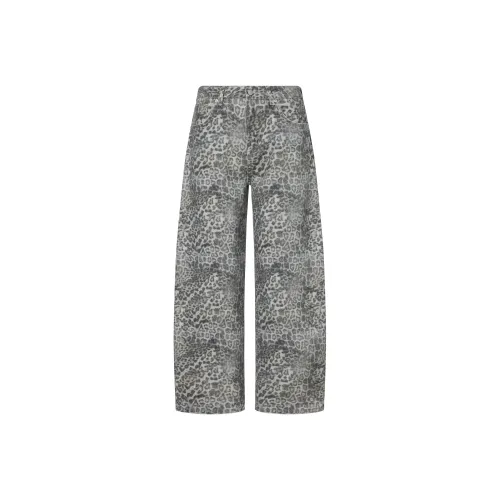 J.F.U Леопардовый принт Мужские Повседневные Штаны