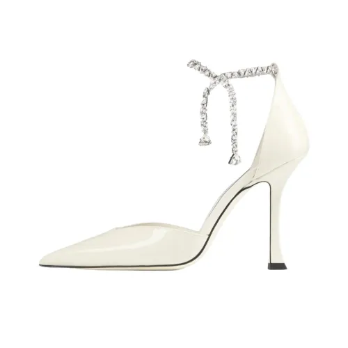 Jimmy Choo Stevie Низкий каблук Высокие каблуки 10 см Женские Латте