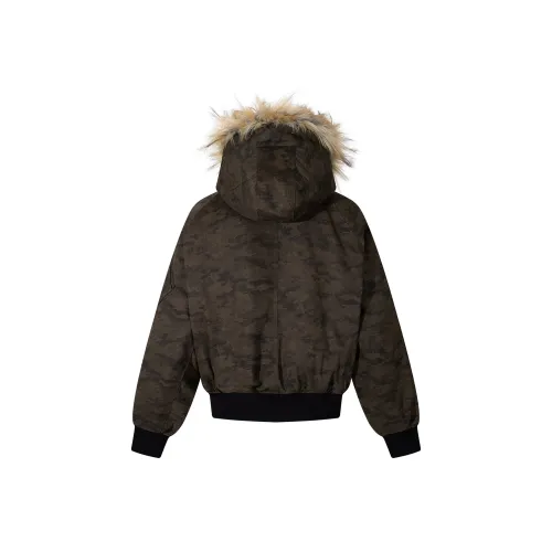 MT99 Коричневый Камуфляж Унисекс Пуховики