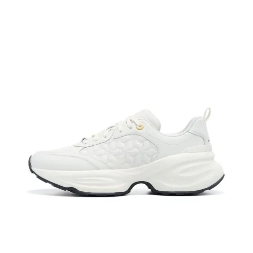 LI NING 1990 Classic Collection Низкий топ Тяжелая подошва Кроссовки Мужские Экрю