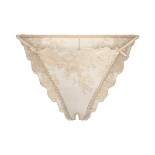 SKIMS Fw25 Вышитая версия LINGERIE CROTCHLESS String Бикини Трусики-бикини Женские