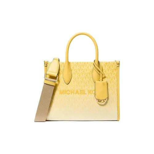 MICHAEL KORS Покрытый холст Сумка Маленькая Женская Yellow Daisy
