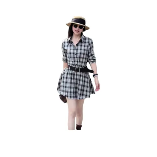 LAKESI Короткое платье с короткими рукавами женское