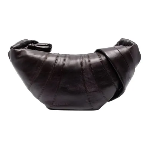 Lemaire Lambskin Croissant Shoulder Bag Small Men's Chocolates Brown