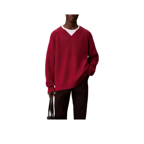 Calvin Klein Сладкий Beet Красный Мужские Свитера