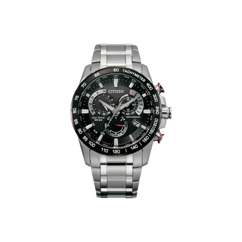 CITIZEN Eco Drive Series Светильник Кварцевый механизм Нержавеющая сталь Ремешок Часы 42 мм Мужские часы Черный циферблат