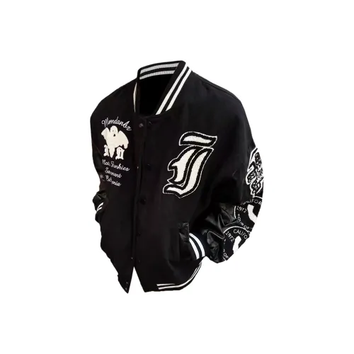 W9H2 Черный Унисекс Бейсбольные Джерси