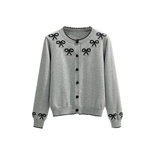 SIBAISHE Светло-серый Женский Свитер