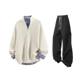 Айвори Белый Топ + Черные Штаны