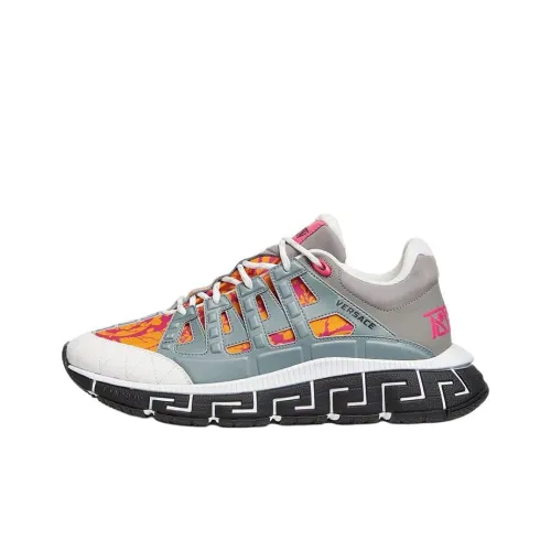 VERSACE Trigreca Низкий Топ Casual Мужской Многоцветный