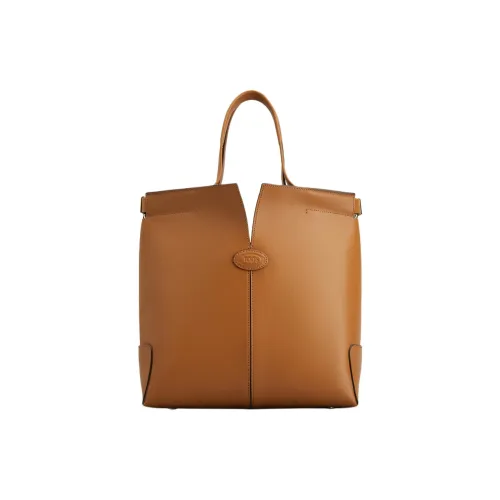 TOD'S DI Телячья кожа Тоут Сумка Сумка для покупок Сумка на плечо Сумка Маленькая Женская Коричневая