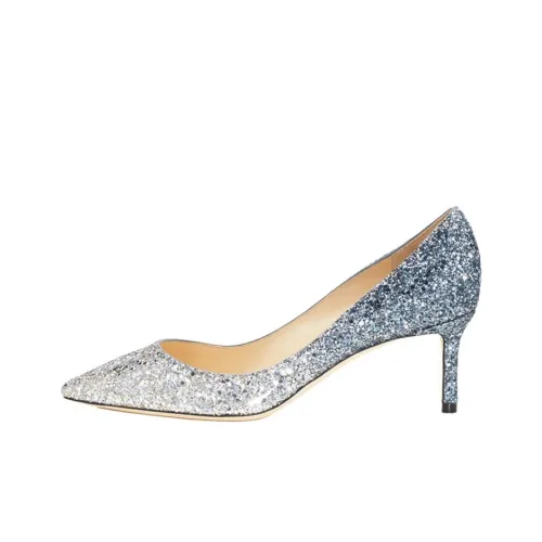 Jimmy Choo Romy Узкий каблук Высокие каблуки 6 см Женские Серебряный