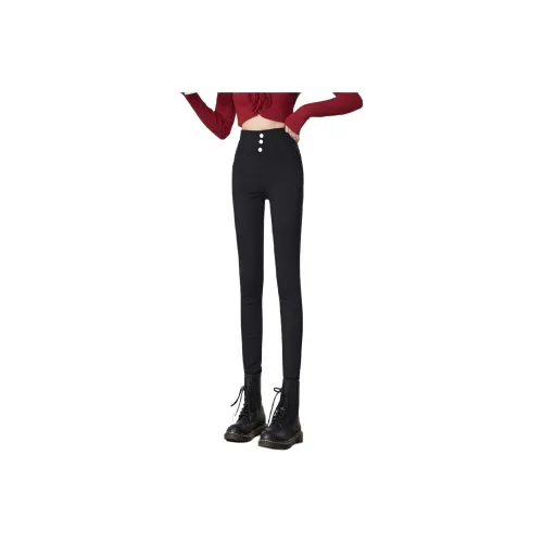 XIANYIJIAO Черные Шерпа Женские Леггинсы