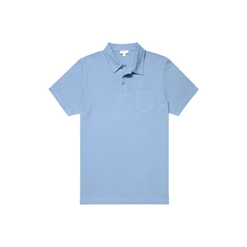 SUNSPEL Men's Polo in Lily Blue