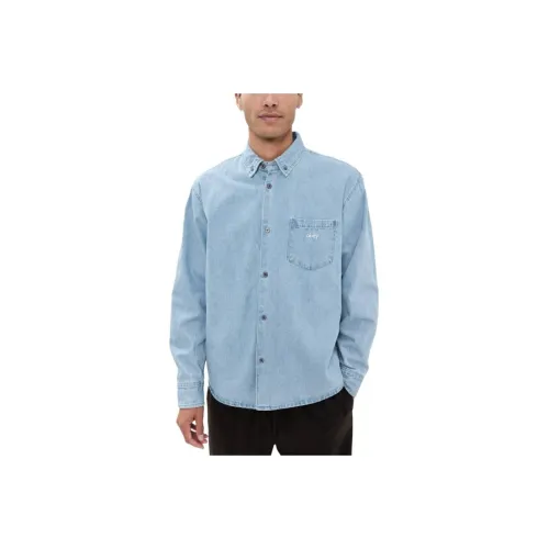 OBEY Светлый Индиго Мужские Рубашки
