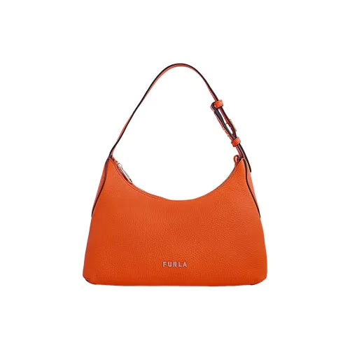 Furla Danae Сумка из коровьей кожи сумка-хобо сумка через плечо маленькая женская оранжево-желтая