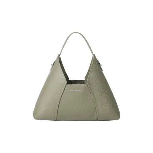 ROSA HERMOSO Двойная сторона зернистая кожа личи кожа сумка обычный женский дождевой облако серый цвет