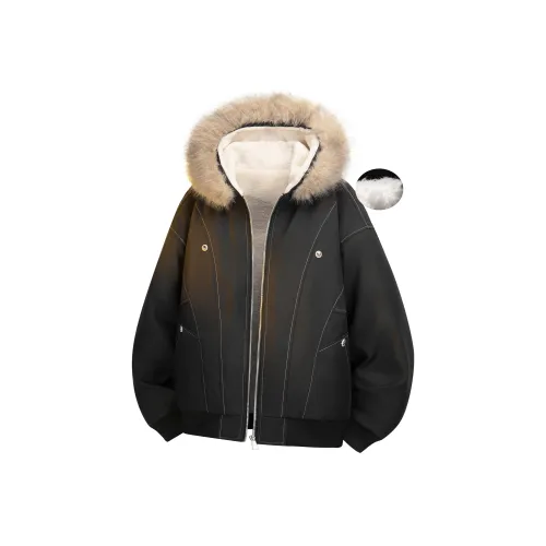 MARK WAFFLE Бархат Feel Пальто Унисекс