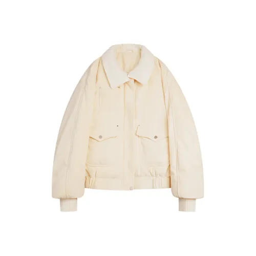 ELLE Экрю Женские Пуховики