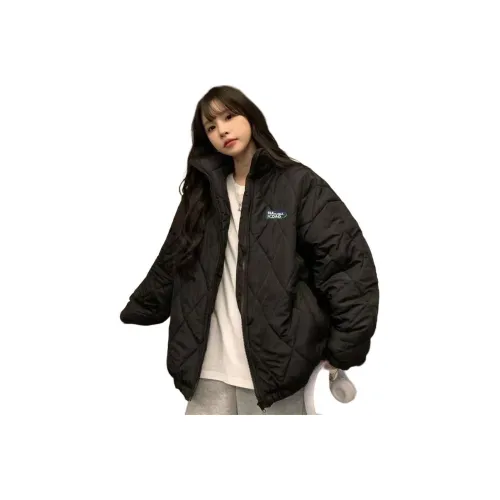 OURUOKE Черный Женский Пуховик