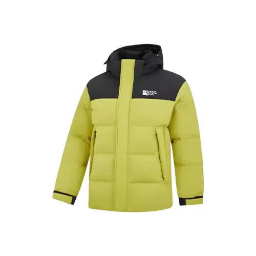 QIAODAN Зеленый Черный Мужской Пуховик