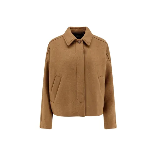 A.P.C Коричневый Женский Куртки