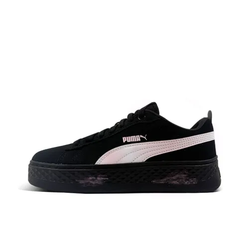 PUMA Smash Platform Low Топ Скейтборд Кроссовки Женские Черные