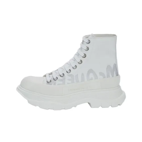 Alexander McQueen Tread Slick Короткий Martin Boot Женские Белые