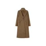 Желтое пальто из кашемира