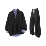 Топ Starry Черный + Черные Штаны