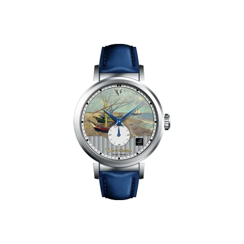 VAN GOGH Geneva Collection Кварцевые часы Естественная кожа Ремешок Многоцветный циферблат Унисекс