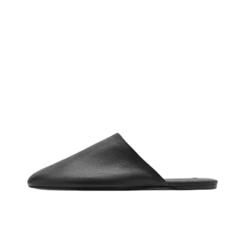 MANGO Резиновая подошва устойчивая к истиранию домашние тапочки женские черный