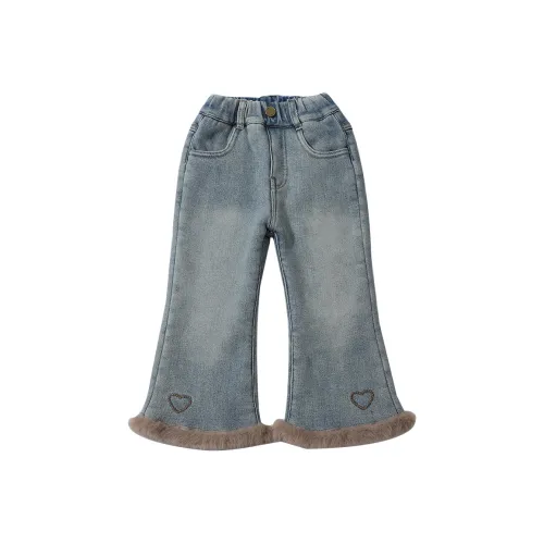 SHIBU Le Сяо Tinsel Garlands Расклешенные штаны Цвет изображения Предшкольные Джинсы