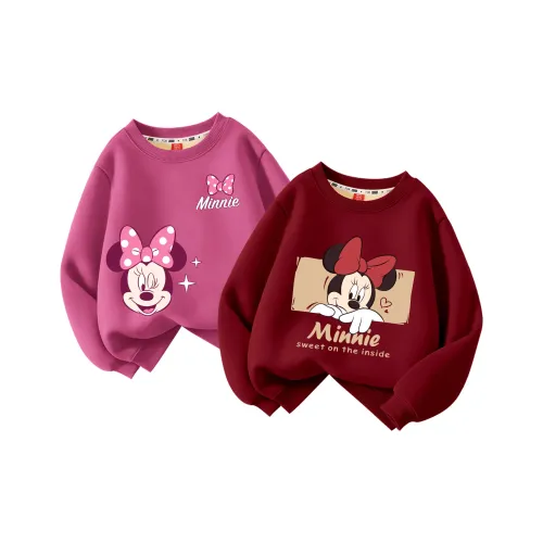Disney [Утолщенный и с флисовой подкладкой] Dishnie Knot K Ягодно-красный + Didi Hide Бургунди KIDS Свитшоты