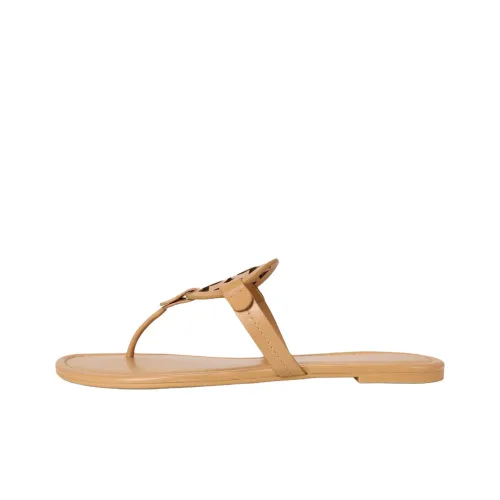 TORY BURCH Miller Шлепанцы Женские Коричневый