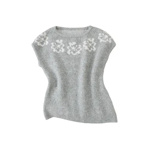 SIBAISHE Светло-серый Женский жилет