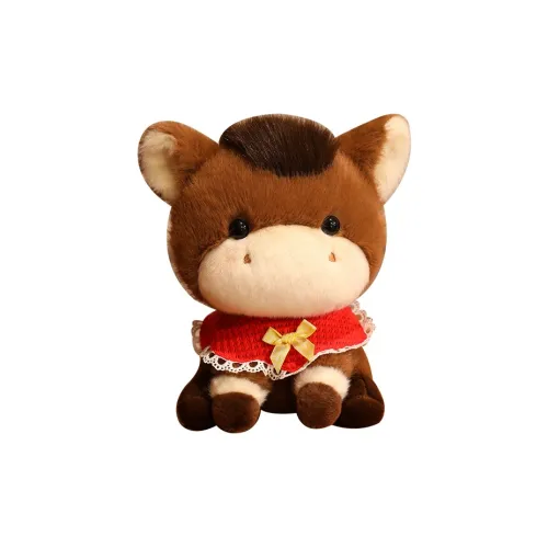 Tak Bebe Милый Веселье Лошадь Little Fortune Китайский Зодиак Пони Куклы Плюшевая Кукла 22 см Длина Тела