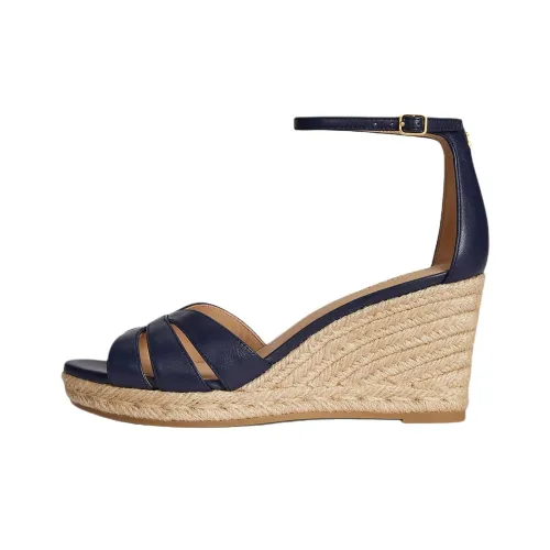 LAUREN RALPH LAUREN Nellie One Ремень Сандалии 5,5 см Женские Морской Синий