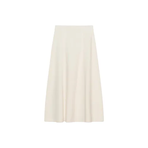 ZARA Collaboration Белая Женская Повседневная Длинная Юбка