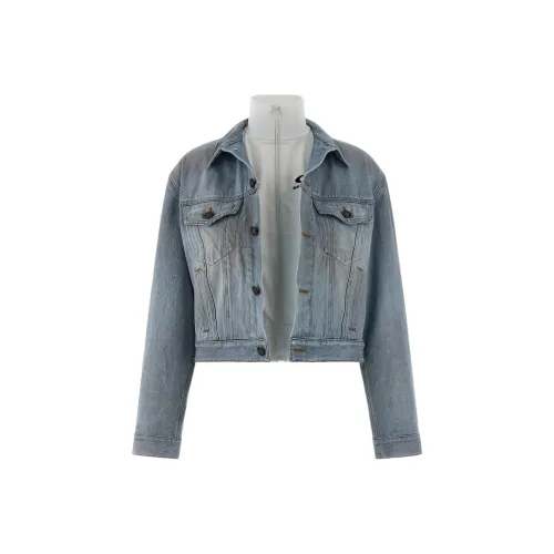 Balenciaga Denim Jacket Regular Fit Women's