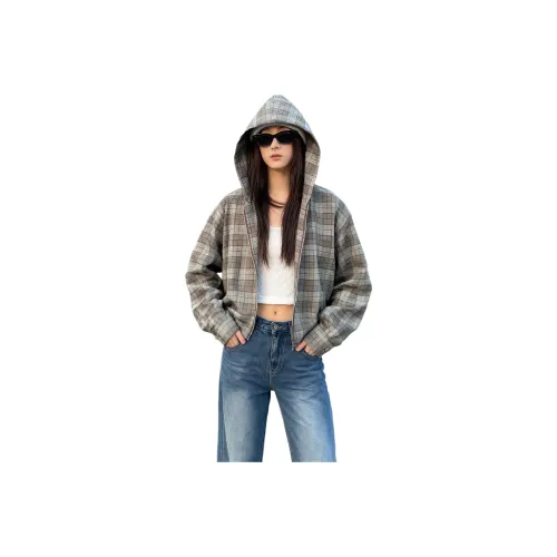 OKPI Зеленая клетка Унисекс Куртки
