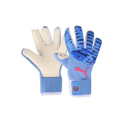 PUMA Ткань Латекс Искусственная кожа Спортивные перчатки Мужские Синие