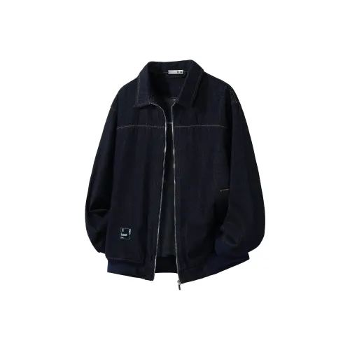 IZZUE Джинсовый синий Унисекс Джинсовые куртки