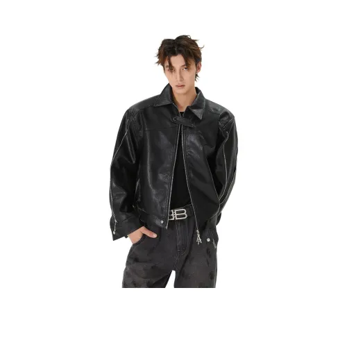 LEONBINNO Кожа Куртка Унисекс